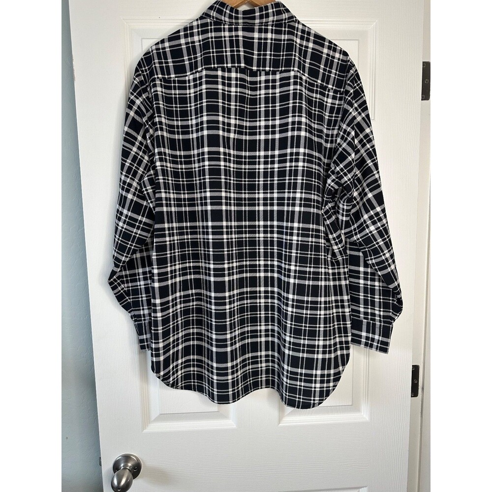 lauren ralph lauren plaid shirt 2x coastal prep nautical oversized button up - Picture 3 of 8